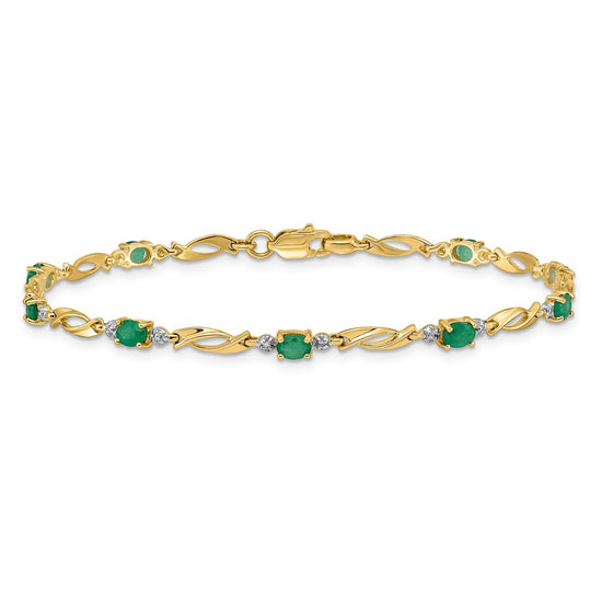 Gold Diamond & Gemstone Bracelets
