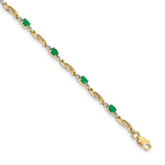 Gold Diamond & Gemstone Bracelets