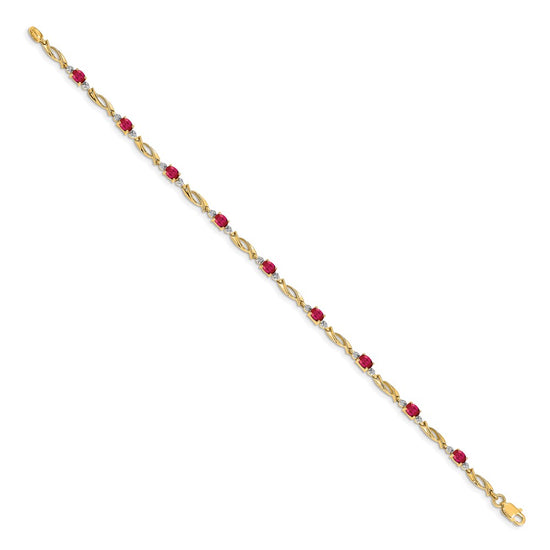 Gold Diamond & Gemstone Bracelets