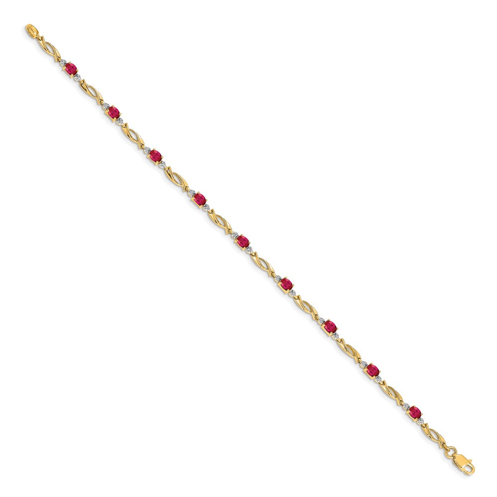 Gold Diamond & Gemstone Bracelets