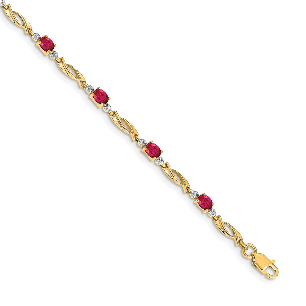 Gold Diamond & Gemstone Bracelets