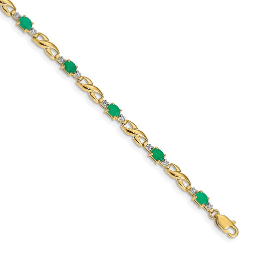 Gold Diamond & Gemstone Bracelets