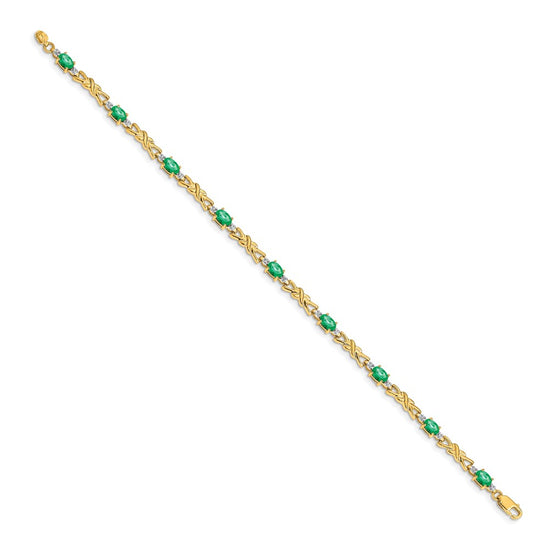 Gold Diamond & Gemstone Bracelets