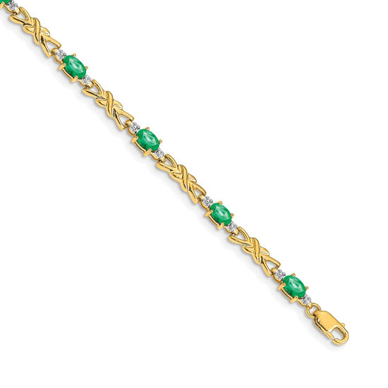 Gold Diamond & Gemstone Bracelets