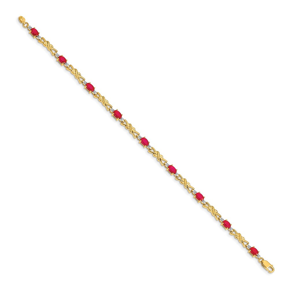 Gold Diamond & Gemstone Bracelets