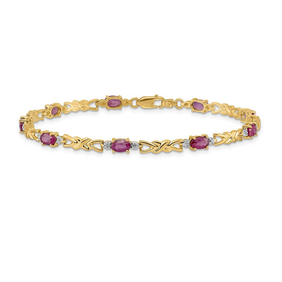 Gold Diamond & Gemstone Bracelets