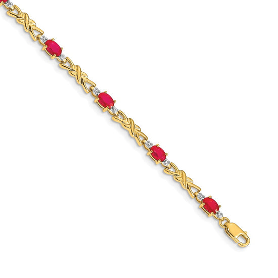 Gold Diamond & Gemstone Bracelets