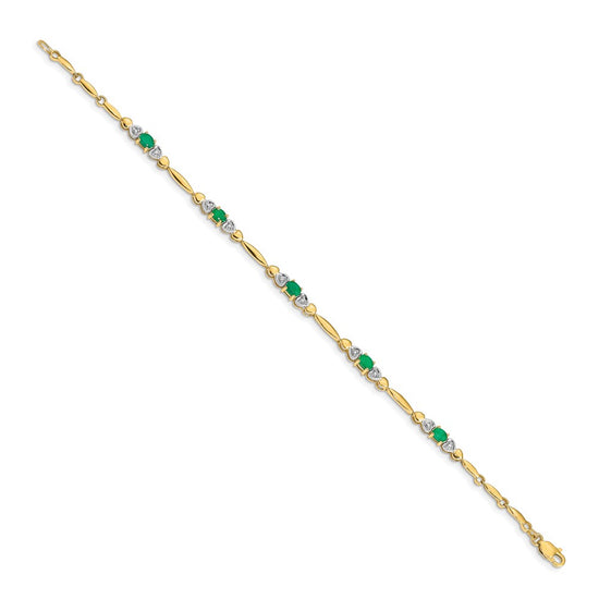 Gold Diamond & Gemstone Bracelets
