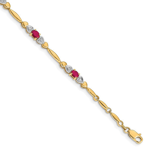Gold Diamond & Gemstone Bracelets