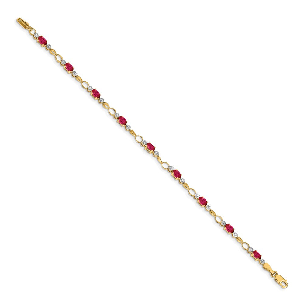 Gold Diamond & Gemstone Bracelets