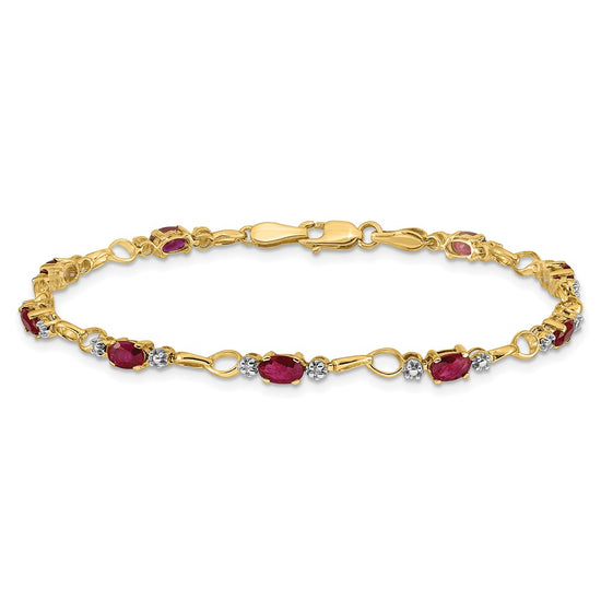 Gold Diamond & Gemstone Bracelets