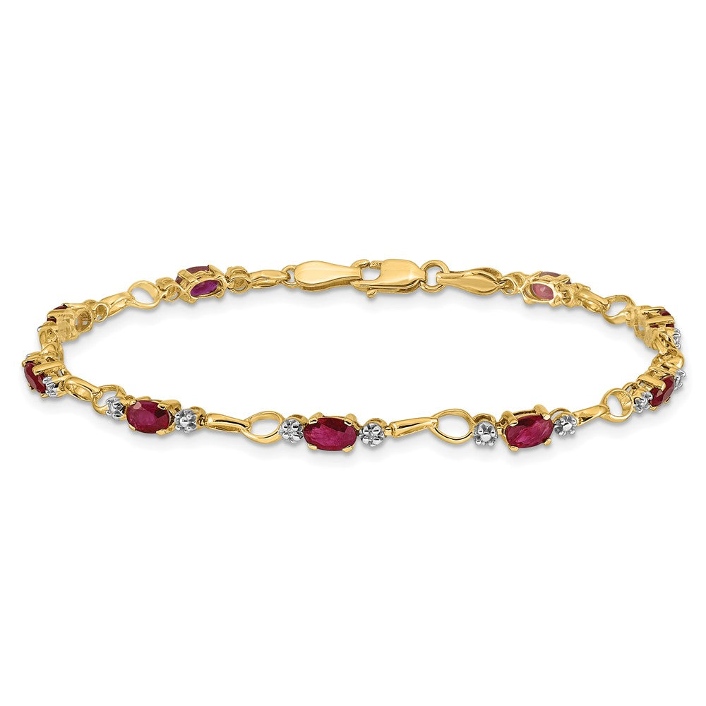 Gold Diamond & Gemstone Bracelets