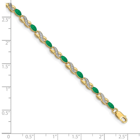 Gold Diamond & Gemstone Infinity Bracelets