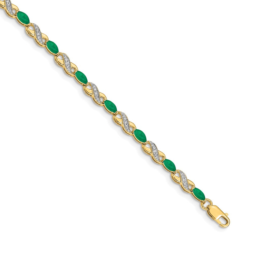 Gold Diamond & Gemstone Infinity Bracelets