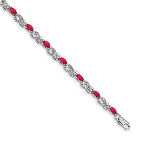 Gold Diamond & Gemstone Infinity Bracelets