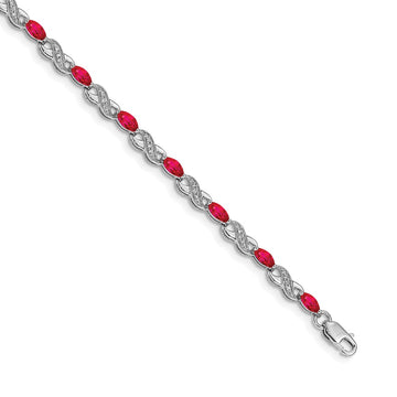 Gold Diamond & Gemstone Infinity Bracelets