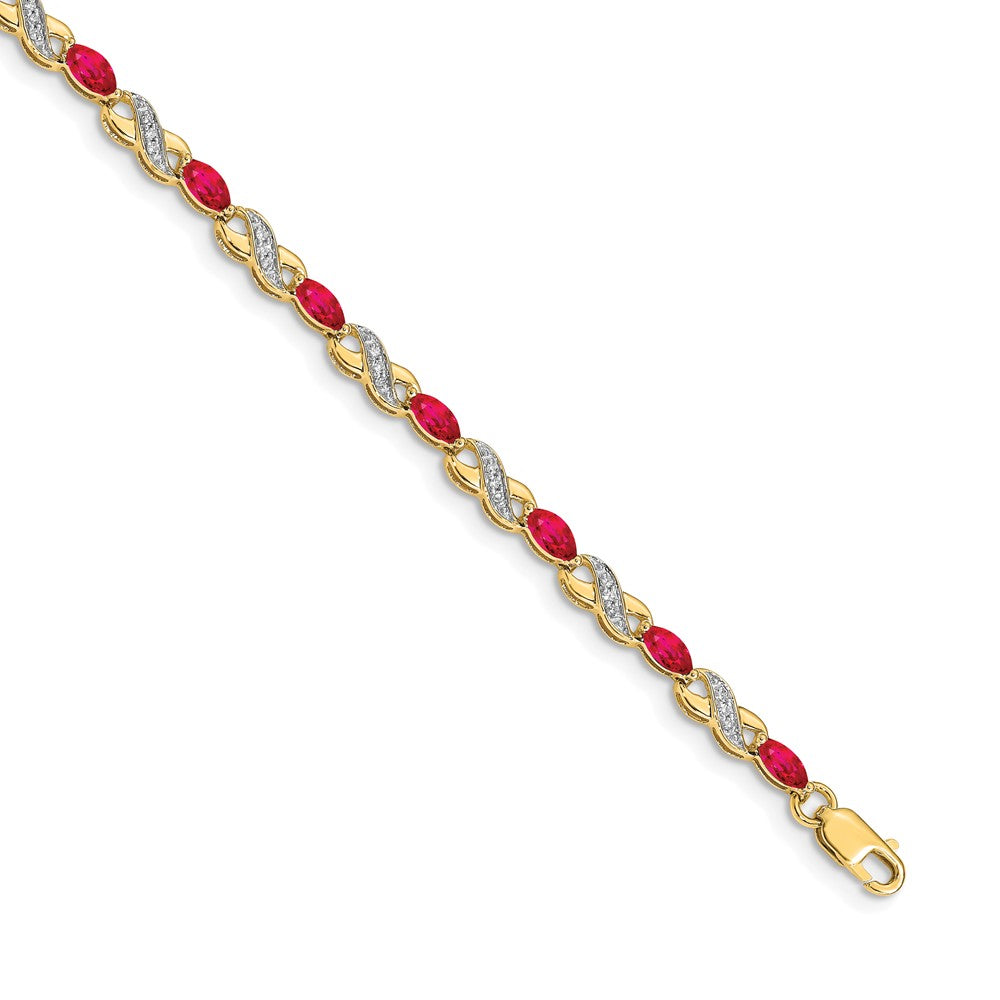 Gold Diamond & Gemstone Infinity Bracelets