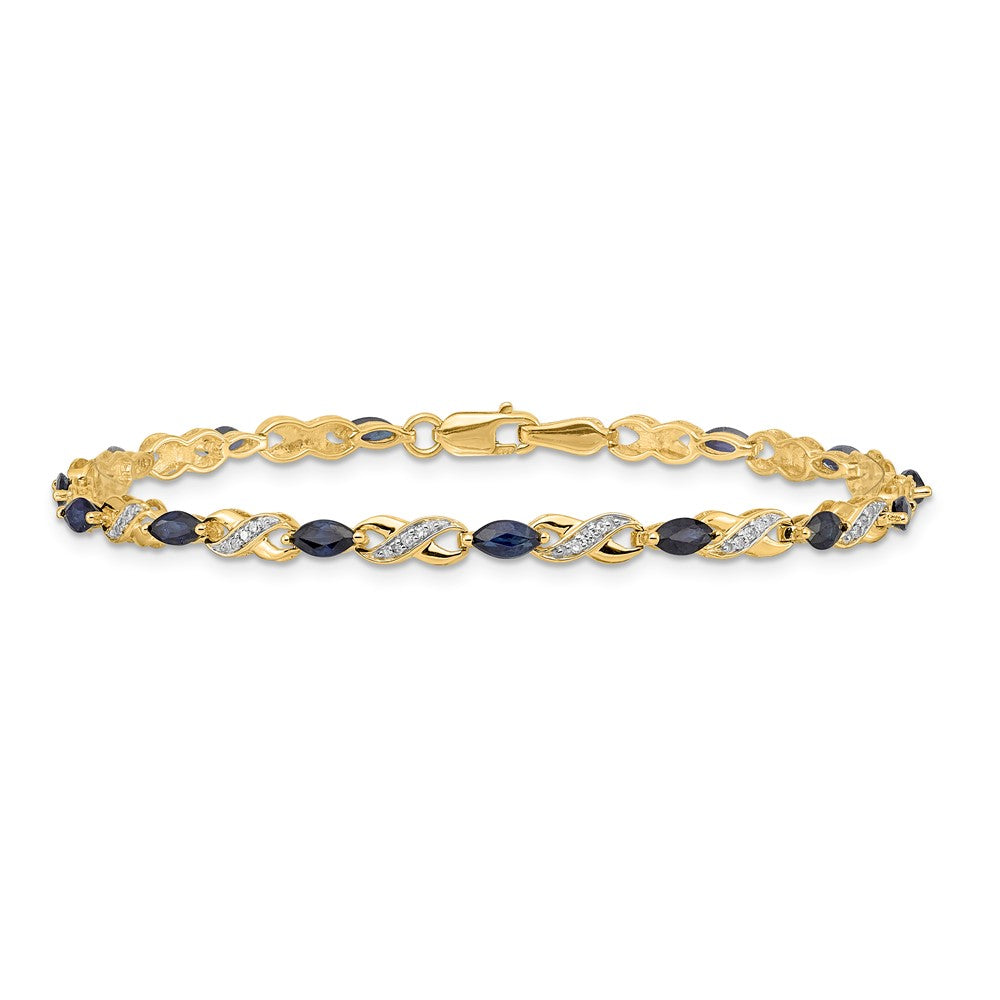 Gold Diamond & Gemstone Infinity Bracelets