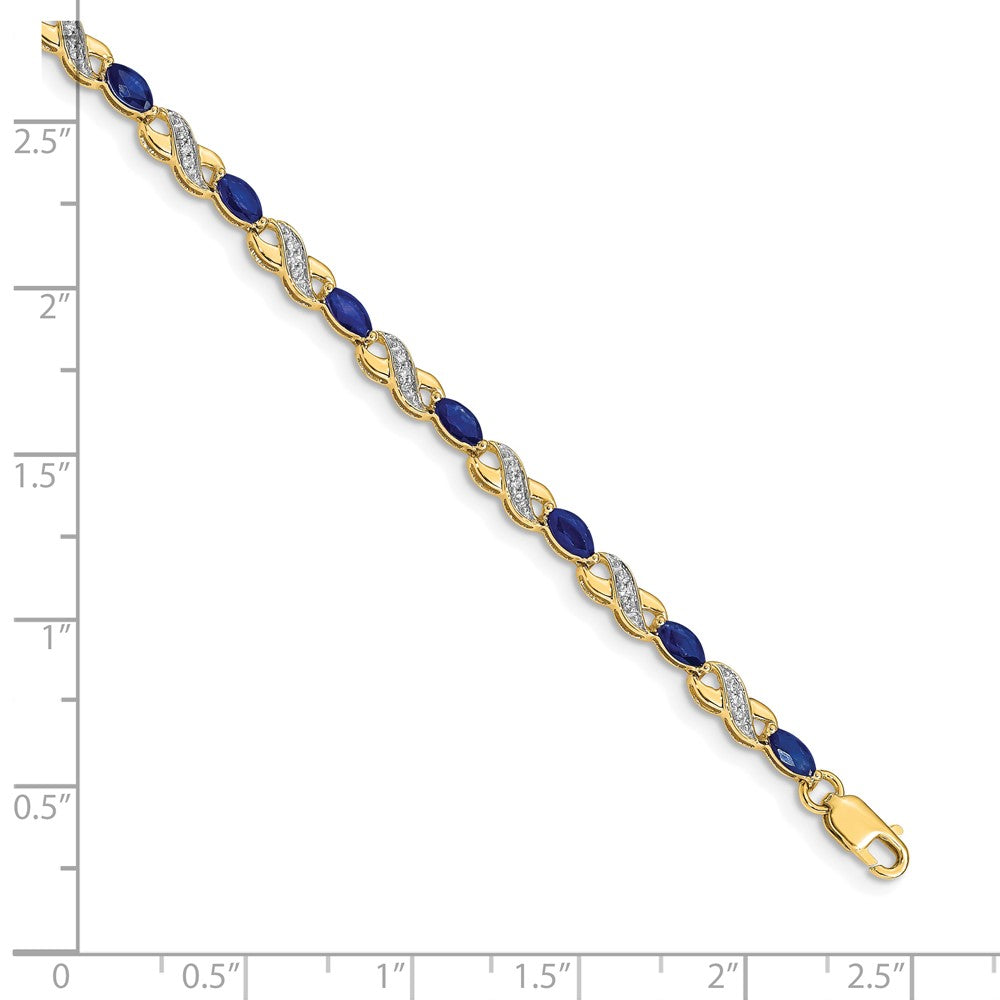 Gold Diamond & Gemstone Infinity Bracelets