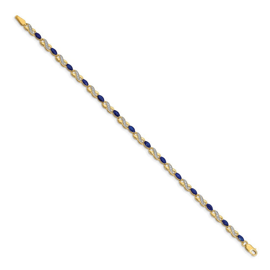 Gold Diamond & Gemstone Infinity Bracelets