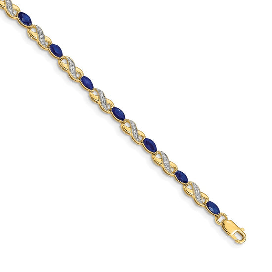 Gold Diamond & Gemstone Infinity Bracelets