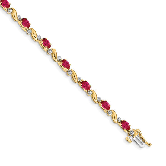 Gold Diamond & Gemstone Bracelets