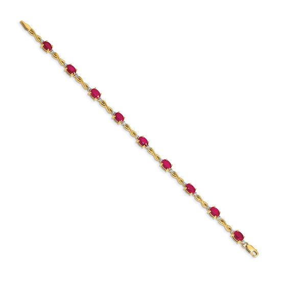 Gold Diamond & Gemstone Bracelets