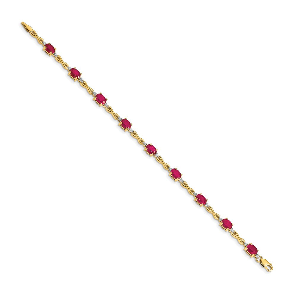 Gold Diamond & Gemstone Bracelets