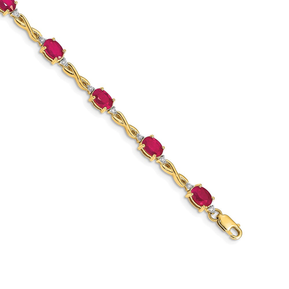 Gold Diamond & Gemstone Bracelets