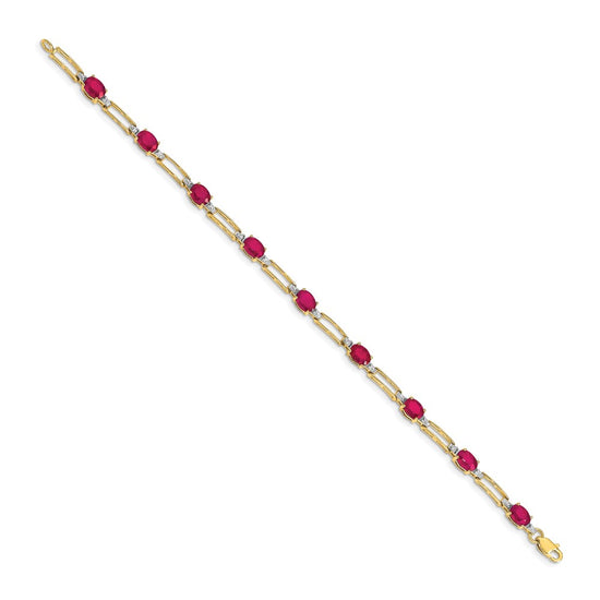 Gold Diamond & Gemstone Bracelets