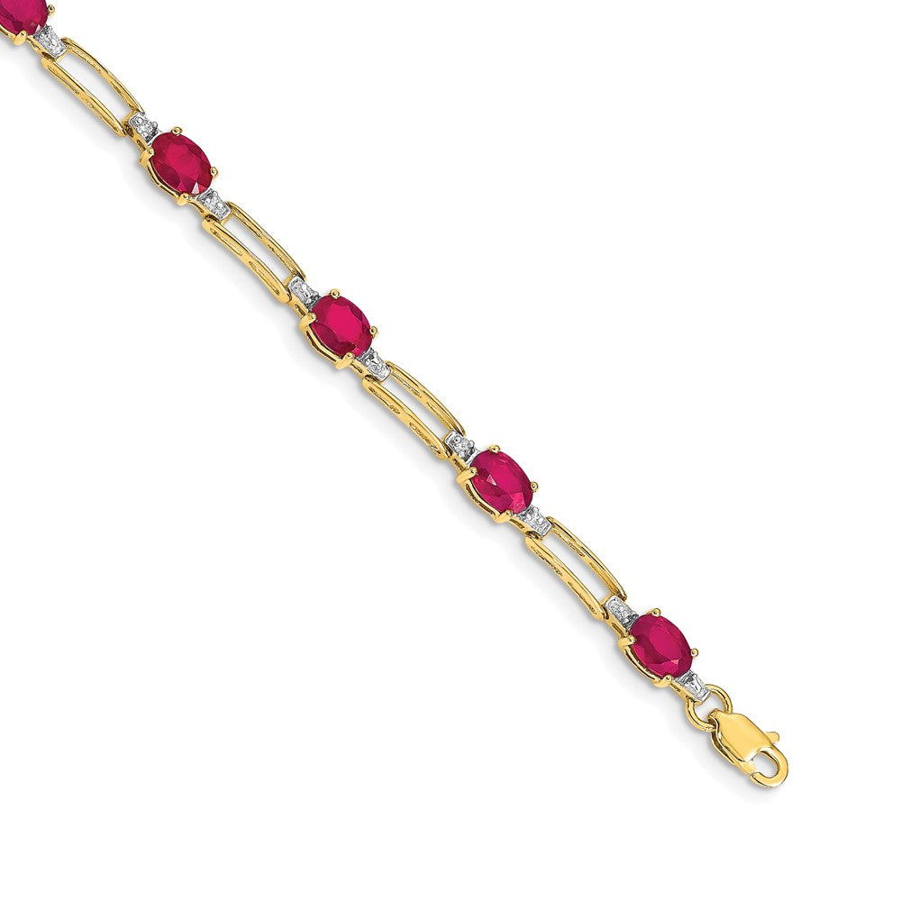 Gold Diamond & Gemstone Bracelets
