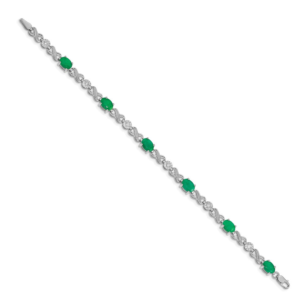Gold Diamond & Gemstone Infinity Bracelets