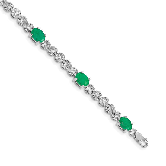 Gold Diamond & Gemstone Infinity Bracelets