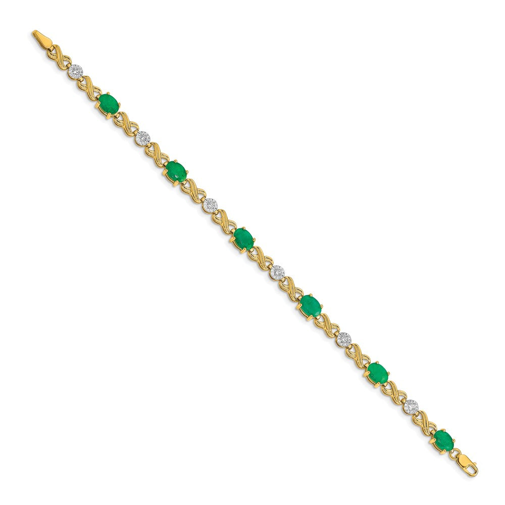 Gold Diamond & Gemstone Infinity Bracelets