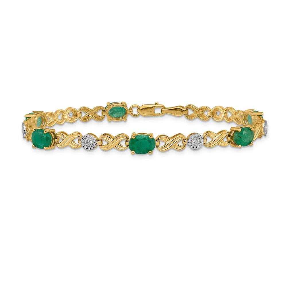 Gold Diamond & Gemstone Infinity Bracelets