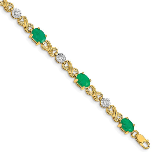 Gold Diamond & Gemstone Infinity Bracelets