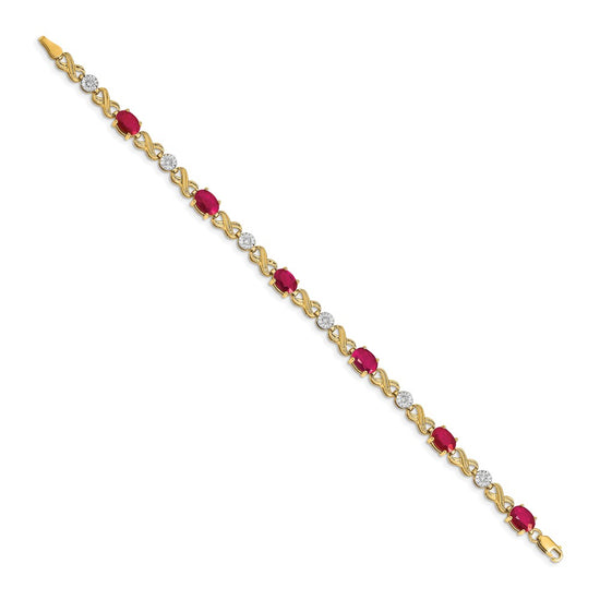 Gold Diamond & Gemstone Infinity Bracelets