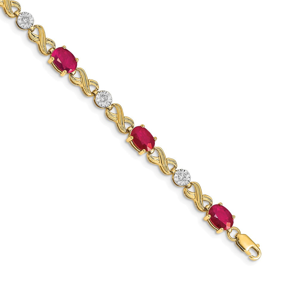 Gold Diamond & Gemstone Infinity Bracelets