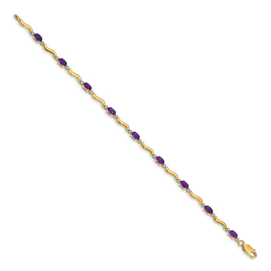 Gold Diamond & Gemstone Bracelets