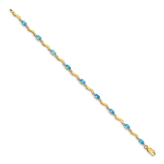 Gold Diamond & Gemstone Bracelets