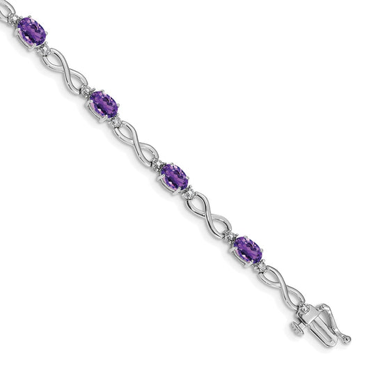 Gold Diamond & Gemstone Infinity Bracelets