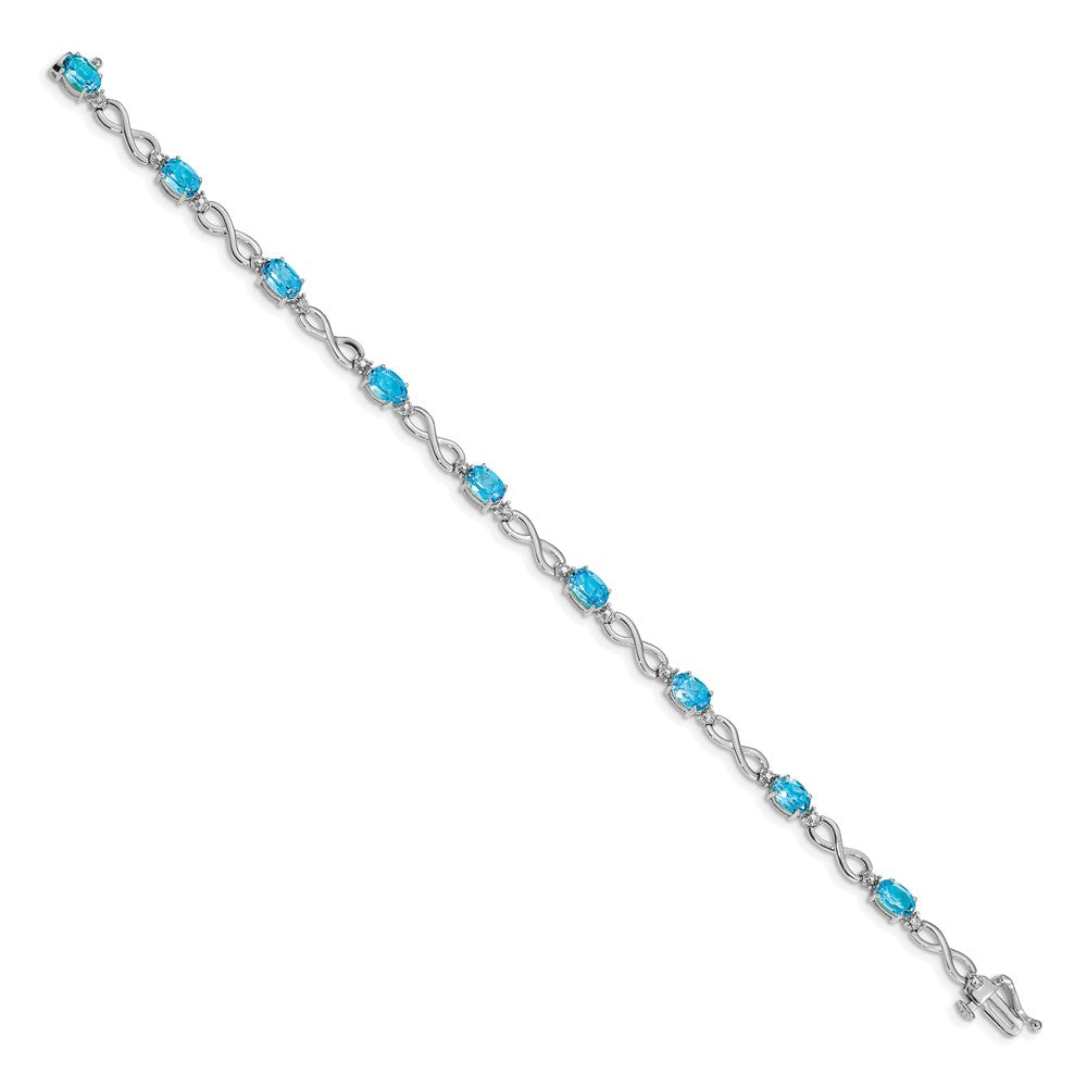 Gold Diamond & Gemstone Infinity Bracelets