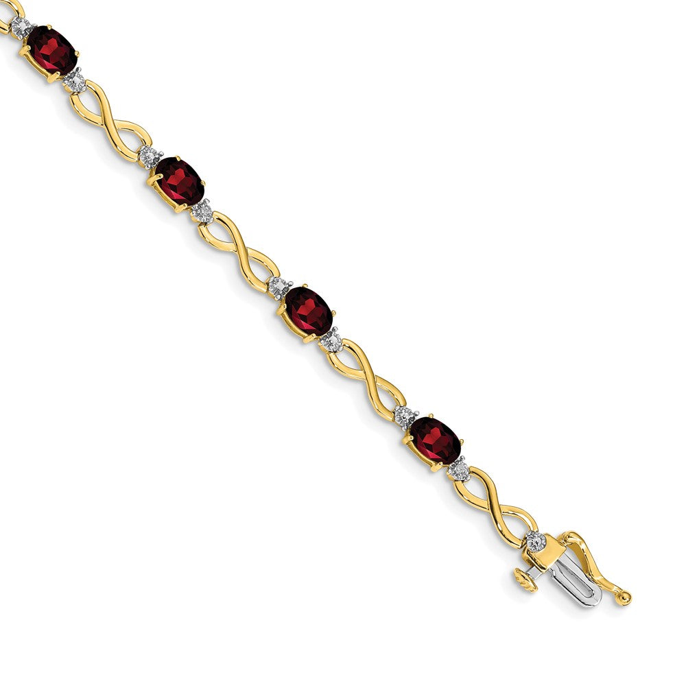 Gold Diamond & Gemstone Infinity Bracelets