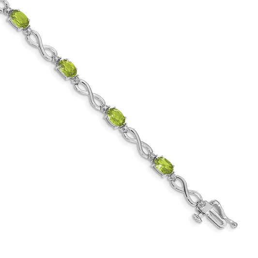 Gold Diamond & Gemstone Infinity Bracelets