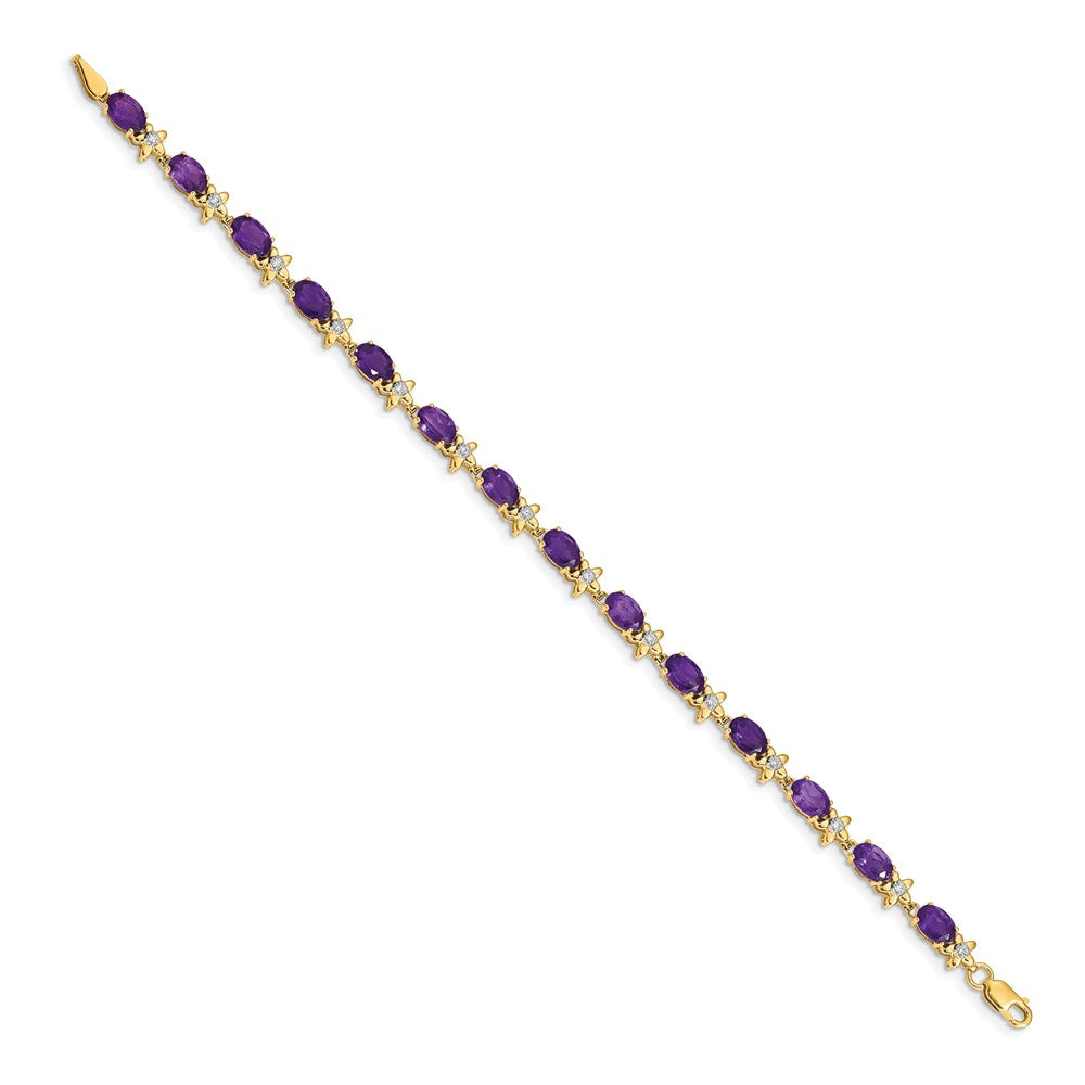 Gold Floral Diamond & Gemstone Bracelets
