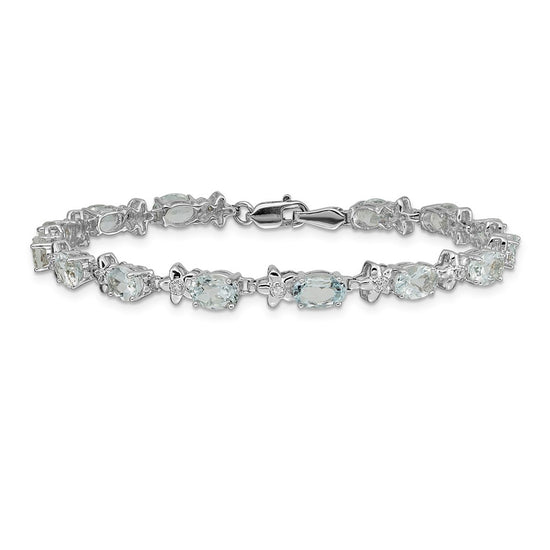 Gold Floral Diamond & Gemstone Bracelets