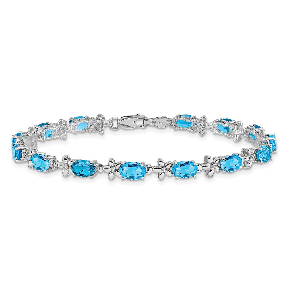 Gold Floral Diamond & Gemstone Bracelets