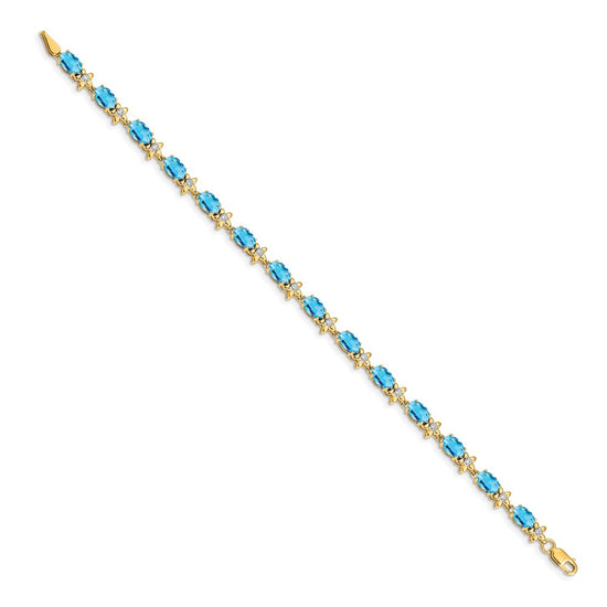 Gold Floral Diamond & Gemstone Bracelets
