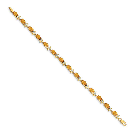 Gold Floral Diamond & Gemstone Bracelets