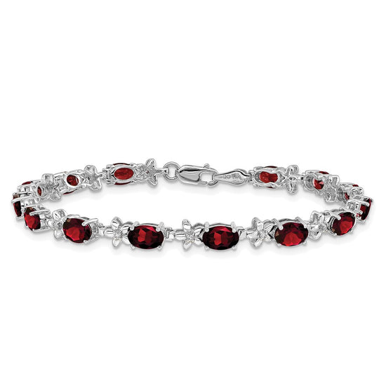 Gold Floral Diamond & Gemstone Bracelets